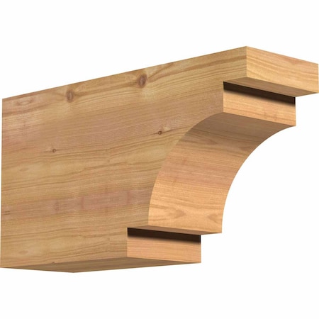 Ekena Millwork Mediterranean Smooth Rafter Tail, Western Red Cedar, 5 1/2"W x 10"H x 18"L RFT06X10X18MED00SWR